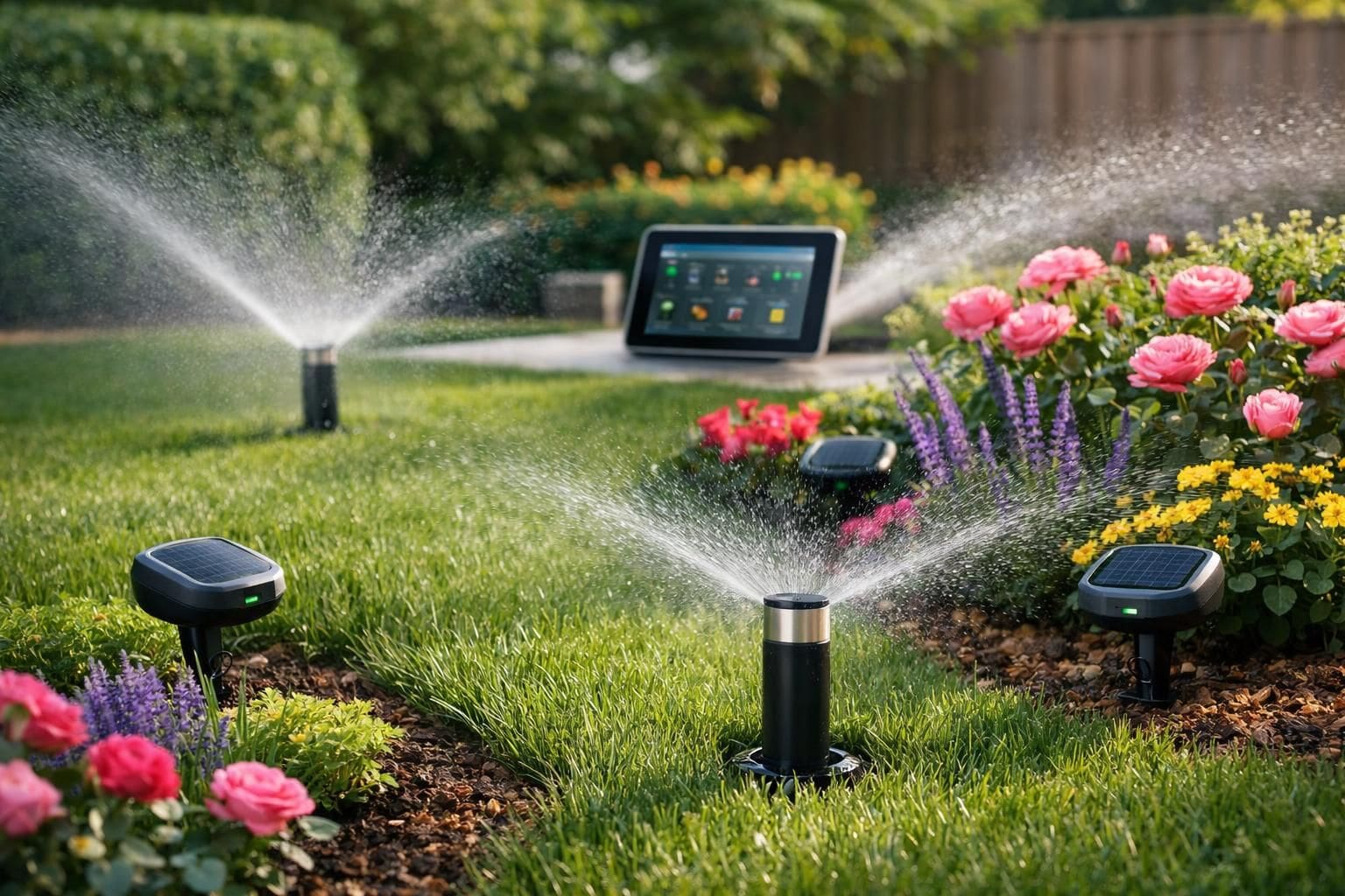 discover how to automate your garden with smart sprinklers and advanced technology for efficient watering and easy maintenance.