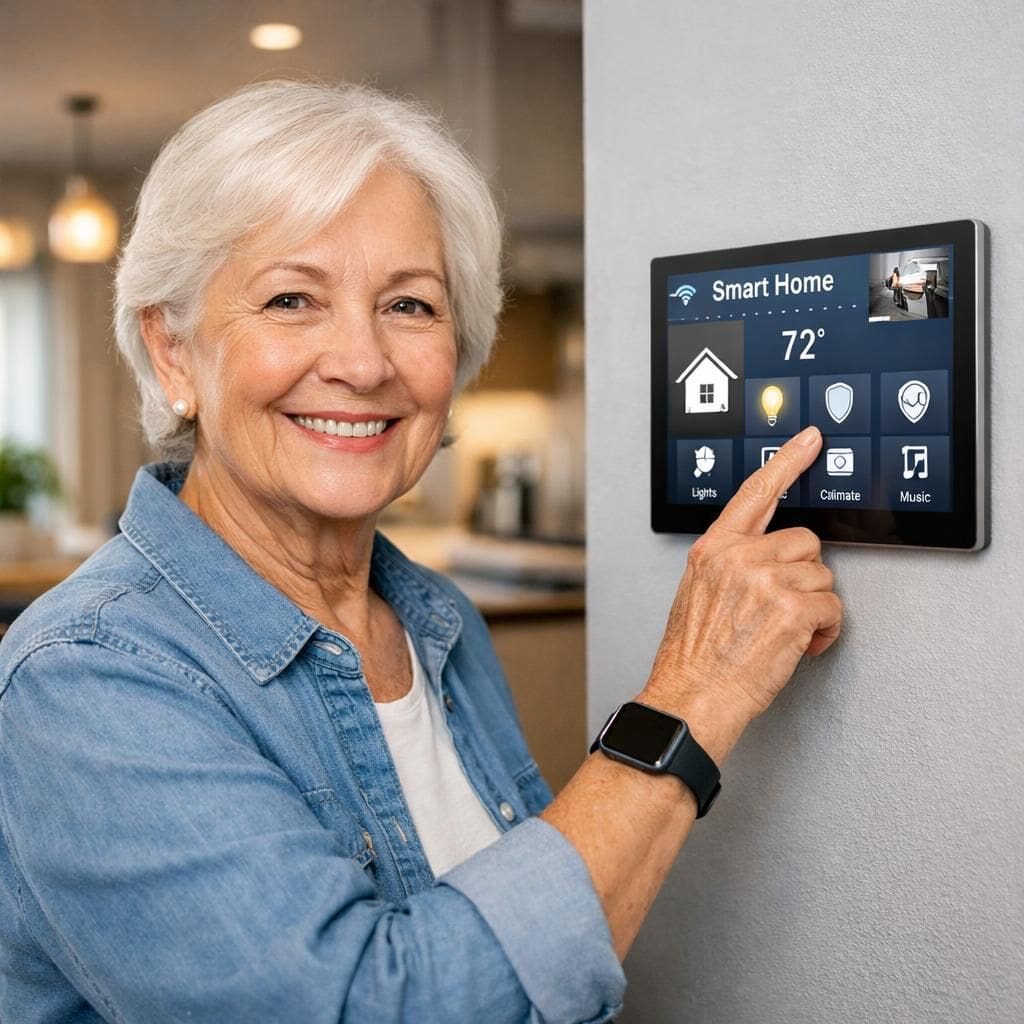 enhance elderly safety with voice-controlled smart home technology, offering easy and secure living solutions tailored for seniors.
