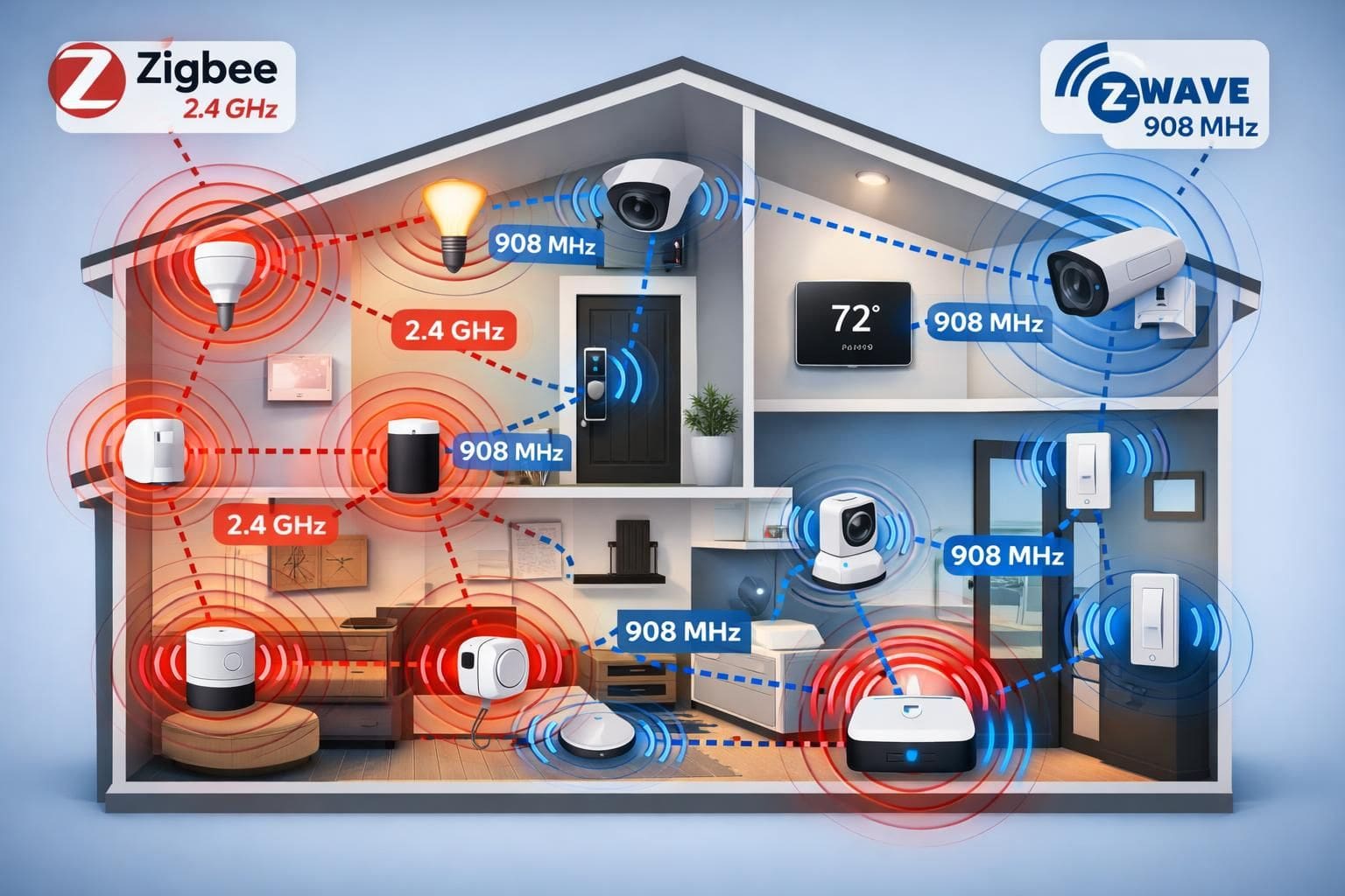 explore the differences between zigbee, z-wave, and wi-fi to determine which technology is best for your smart home needs. compare features, range, compatibility, and more.